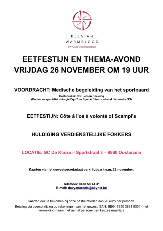 26/11 BWP eetfestijn en thema-avond