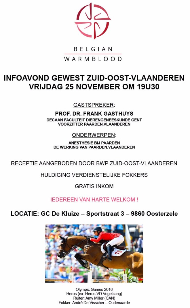 Infoavond met Prof Dr Frank Gasthuys