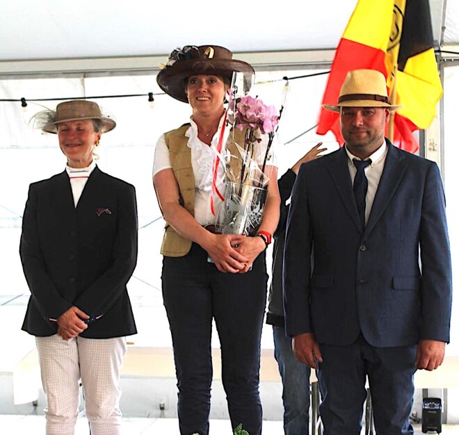 Podium CAI3*- H1: 1: Laure Philippot (BEL)- 2: Anne Violaine Brisou (FRA) - 3: Pieter Claeys (BEL)