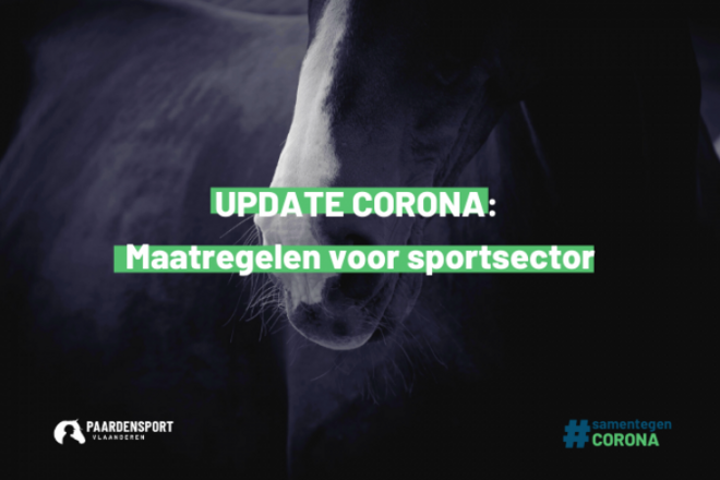 Maatregelen voor paardensport vanaf 29/10