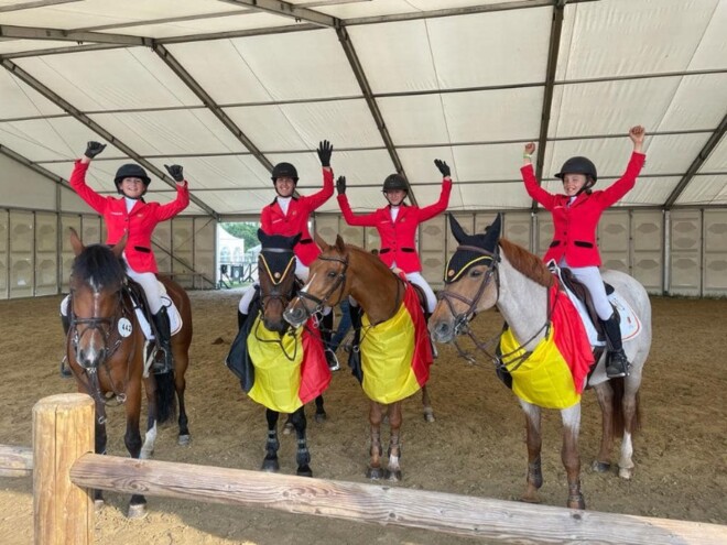 Zilver voor Belgisch ponyteam in Zuidwolde!