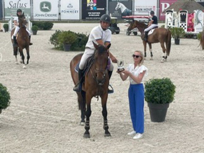 Eerste plaats voor Laurent Nuyens in klasse 6 GT 1.30m in Lier