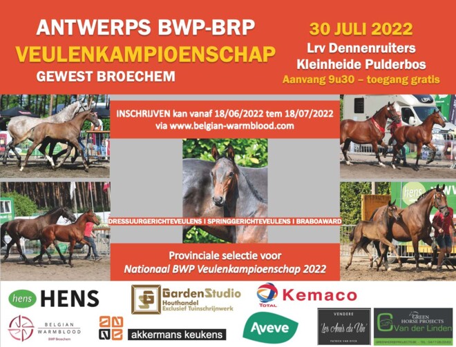 Antwerps Veulenkampioenschap 2022: Tijdig inschrijven is de boodschap
