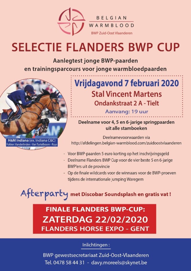 TRAININGSPARCOURS &SELECTIE FLANDERS BWP CUP