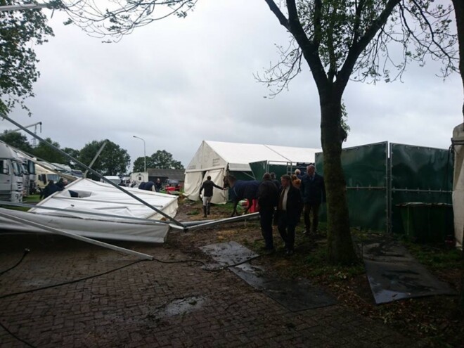 Storm zorgt voor ravage op CSI Salland