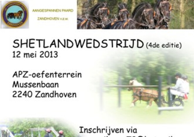 Zandhoven, Shetlandmenwedstrijd - 12 mei 2013 = AFGELAST