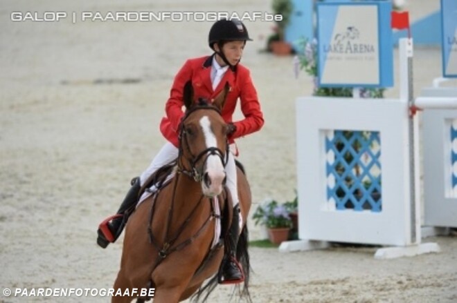 Thibeau Spits pakt net naast pony GP Knokke