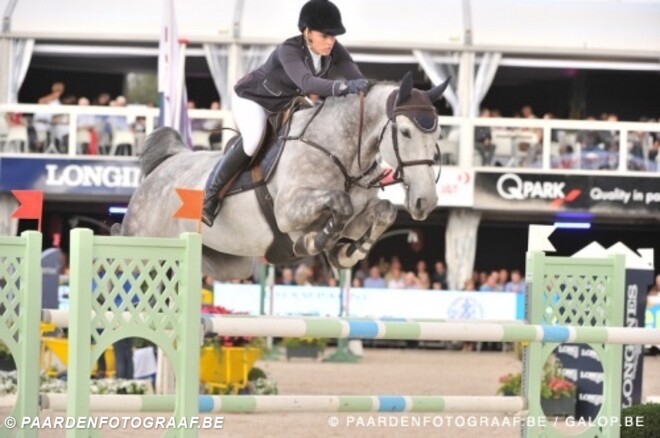 Sarah Toussaint vierde met haar beste paard