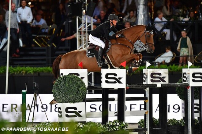 Cindy van der Straten 4e in CSI3* GP Brussel