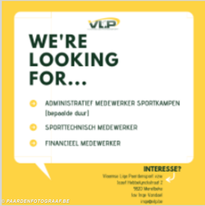 VLP zoekt versterking - vacatures
