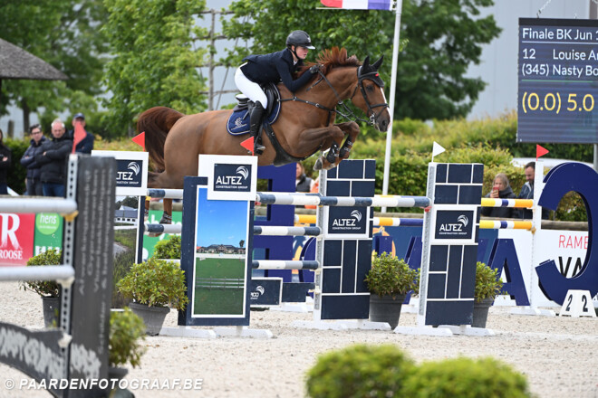 Louise Ameeuw springt op het GP-podium in Opglabbeek