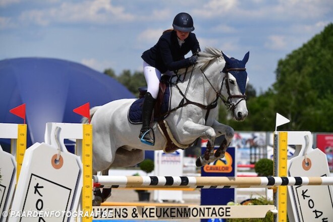 Amber Frederick 4de in Pony-GP Valkenswaard!