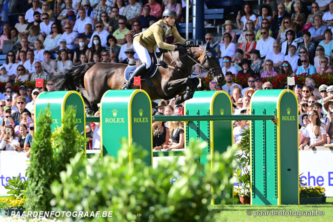 Een fenomenale Katanga vh Dingeshof  en een al even weergaloze Nicola Philippaerts springen op het podium van de Rolex GP van Aken