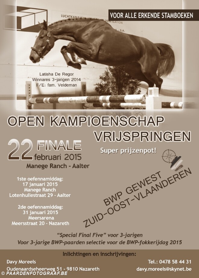 Za 17 Jan. vrijspringen BWP Zuid-Oost-Vlaan.