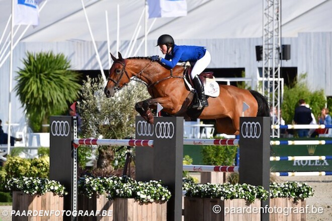 L. Mathy 11de in de CSI2* GP van St. Tropez