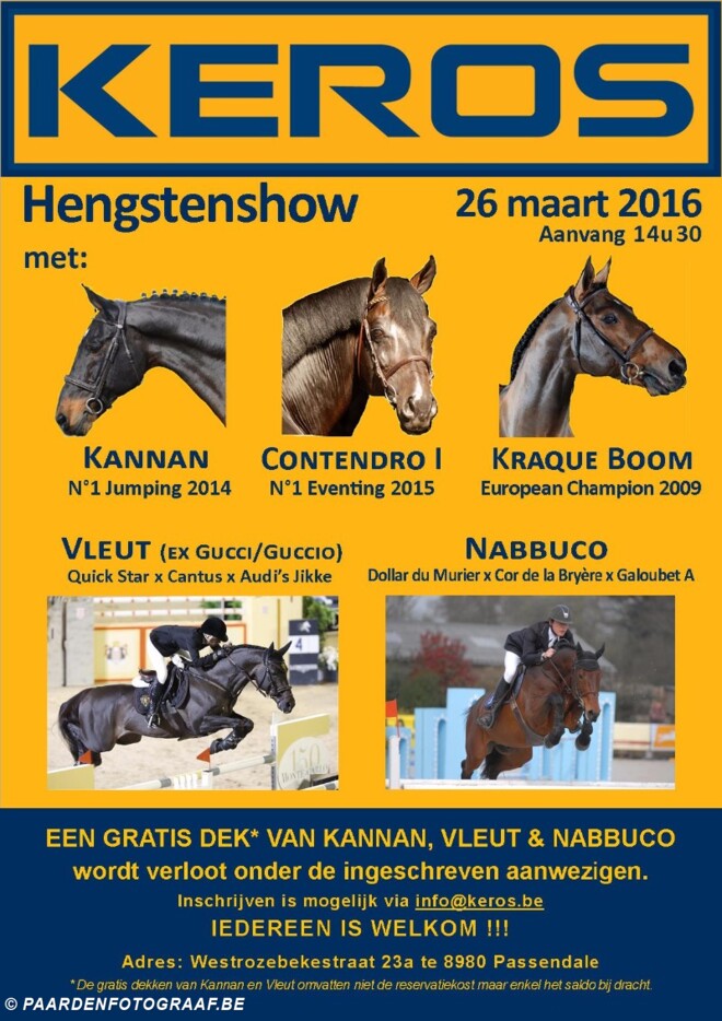 De wereldtop op hengstenvoorstelling KEROS