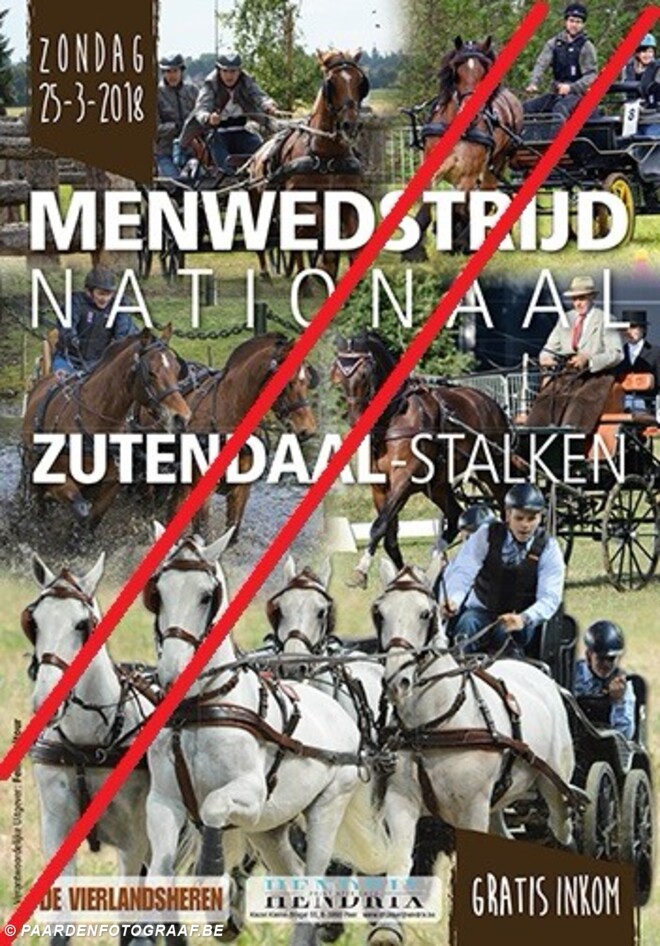 Annulatie CAN ZUTENDAAL  25 maart