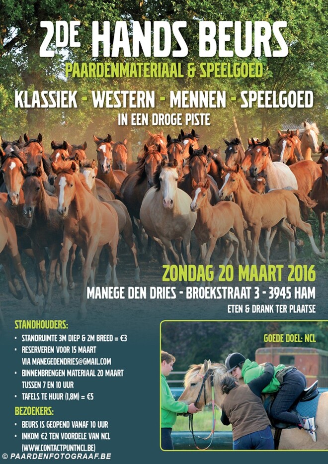 2de hands beurs paardenmateriaal & speelgoed