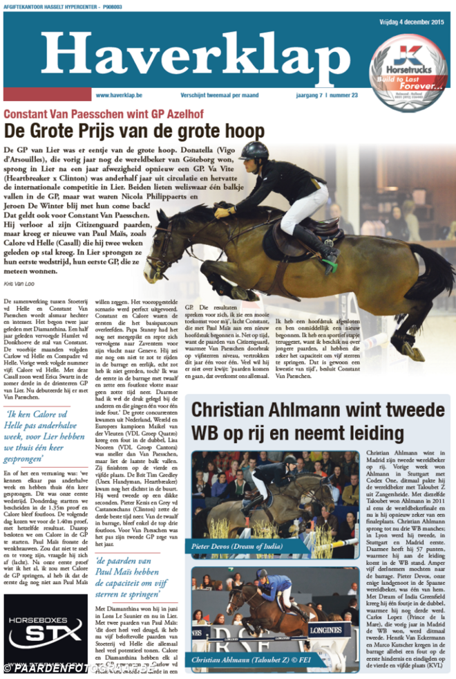 De Grote Prijs van de grote hoop...