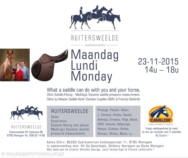 CLINIC “SADDLE FITTING” TE WAREGEM