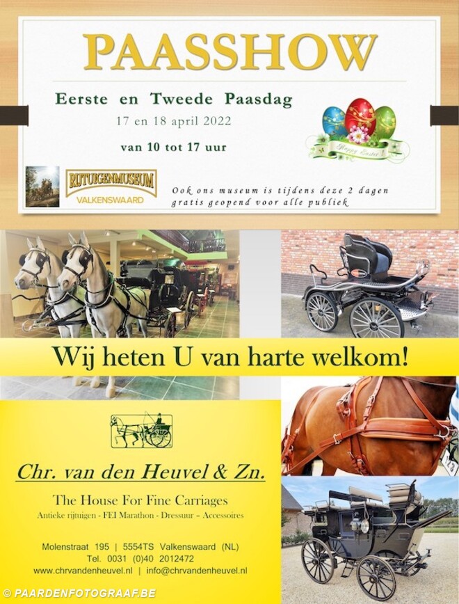 Paasshow Rijtuigbouwers van de Heuvel, Iedereen welkom!