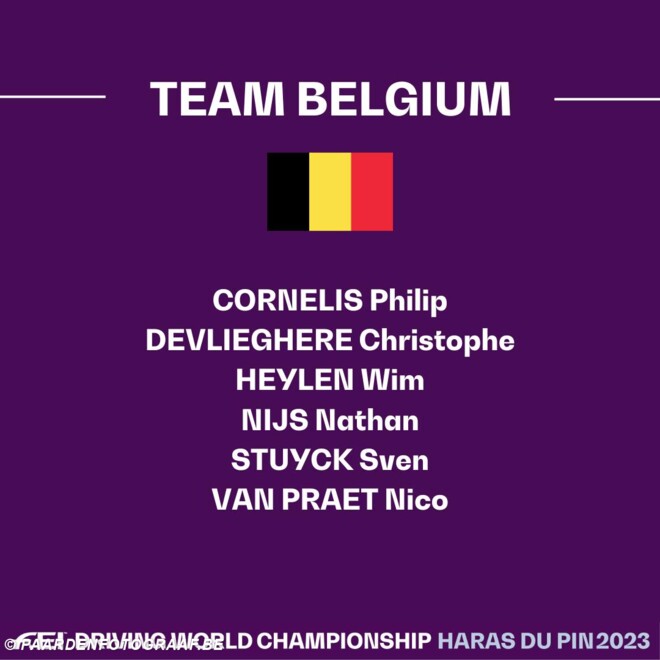 Zes Belgen naar WK in Le Pin au Haras