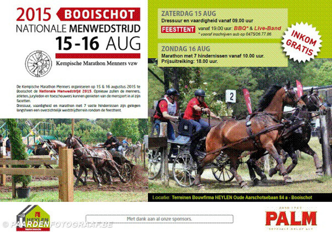 Booischot, info update startlijst - 15-16/08