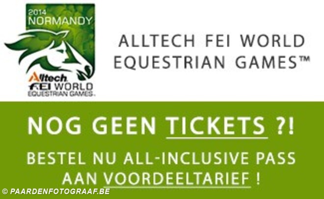 Nog geen tickets voor de WEG ?
