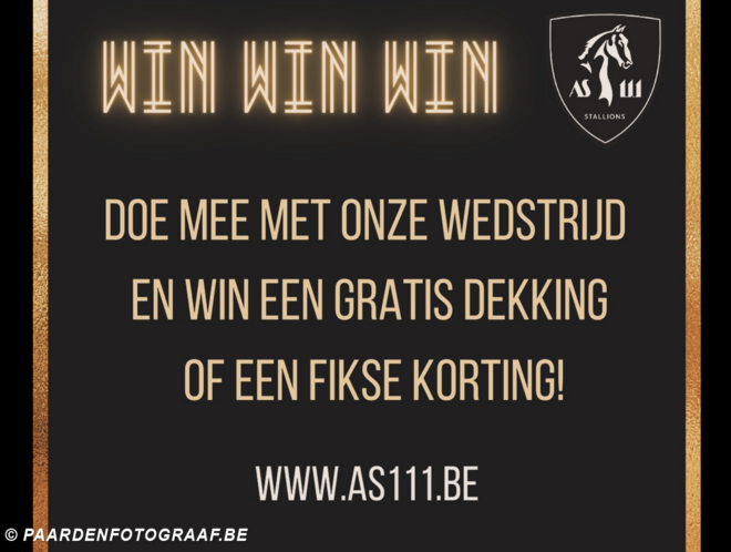 Win een gratis dekking van één van de AS111 Stallions!