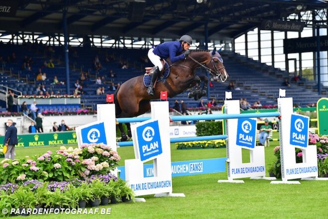 Gregory Wathelet spring in de top 5 in Aken!