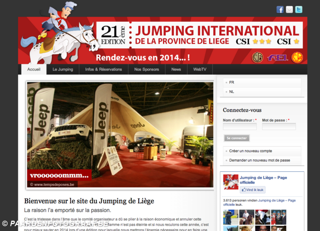 Jumping Luik 2013 geannuleerd
