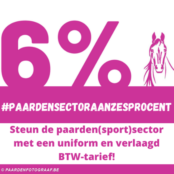 Steun paardensector met verlaagd BTW-tarief!