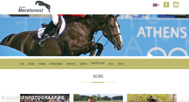 Nieuwe website voor Stoeterij 't Merelsnest