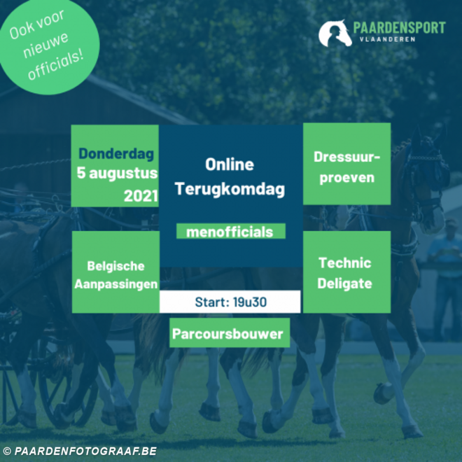 Online Terugkomdag officials - 5 augustus