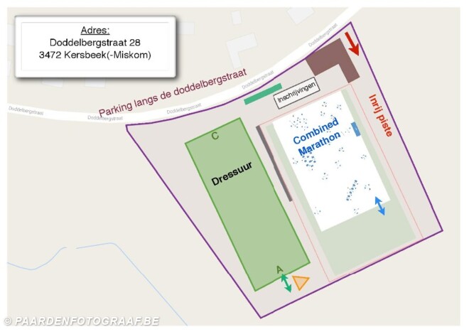 Kersbeek, parcours en startlijst dressuur