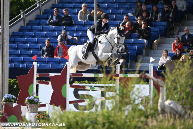 Puntje tijd houdt Zoe Conter uit de barrage van de CSI2* GP van Wellington