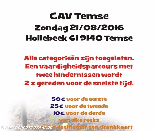 Temse, de startlijst - zondag 21 augustus