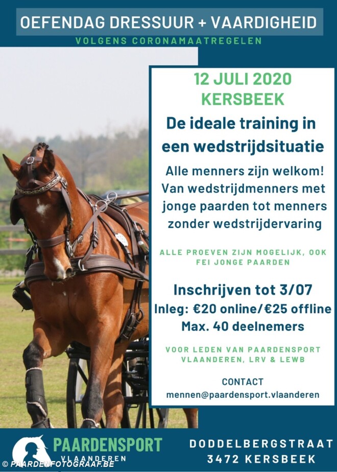 Oefendag Dressuur en Vaardigheid - 12/07