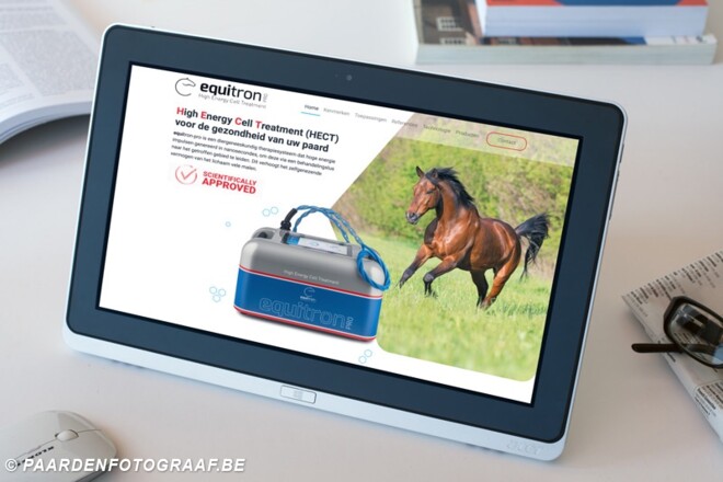 Een nieuwe website voor Equitron Belgium