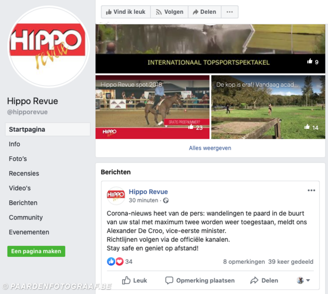 Wandelen te paard terug toegestaan