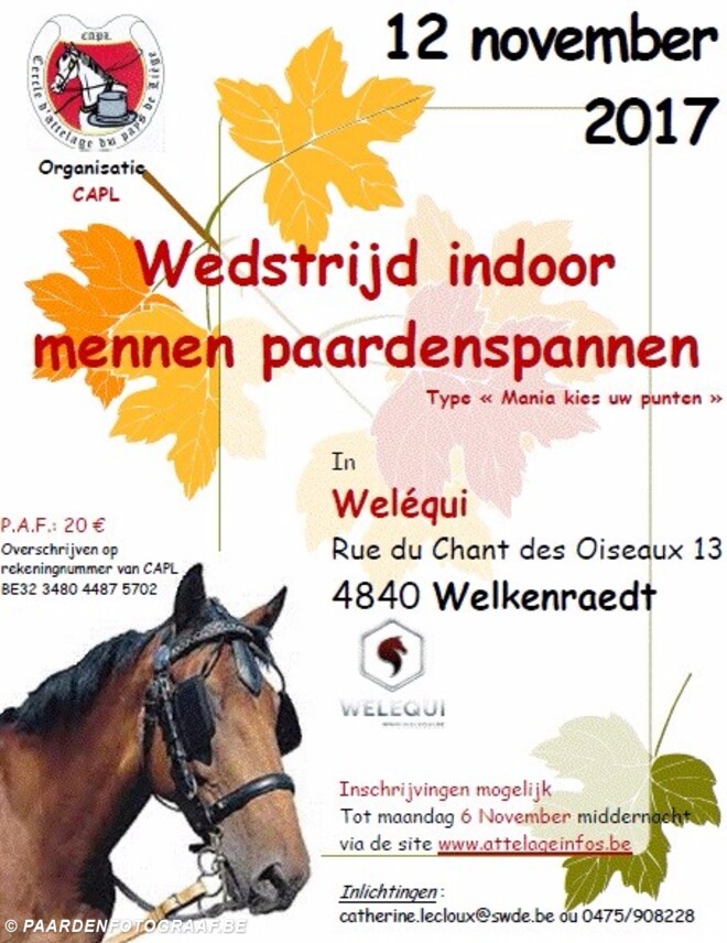 Welkenraedt Indoor - UPDATE- 12/11/2017