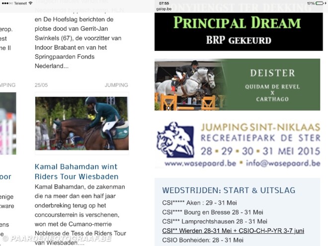 Galop.be komt nu ook met eventlinks