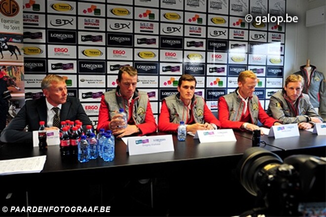 Persconferentie Belgische Team