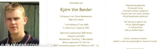 Dank je Björn....voor alles
