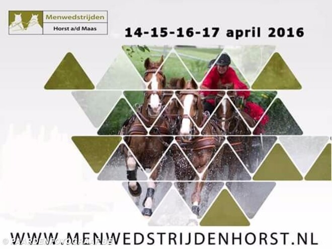 Horst, NK vierspan paarden